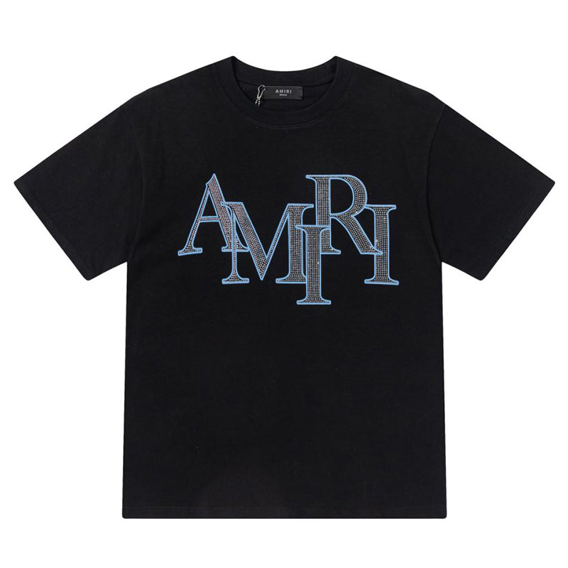 AMRI Letter Logo Print Cotton T-Shirt