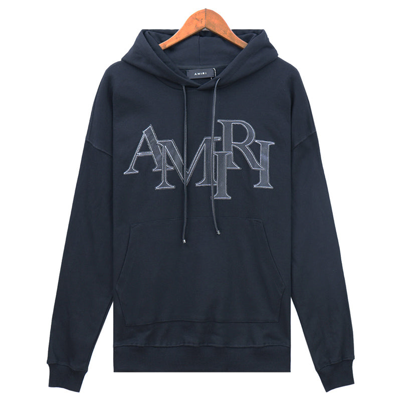 AMRl logo-applique cotton Hoodies