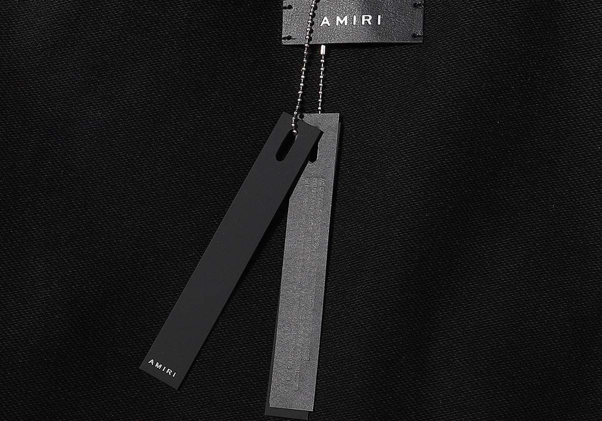 AMRl Street Style Long Sleeves Plain Cotton Logo Hoodies