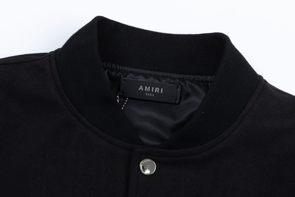 AMRl Staggered Logo Varsity Jacket
