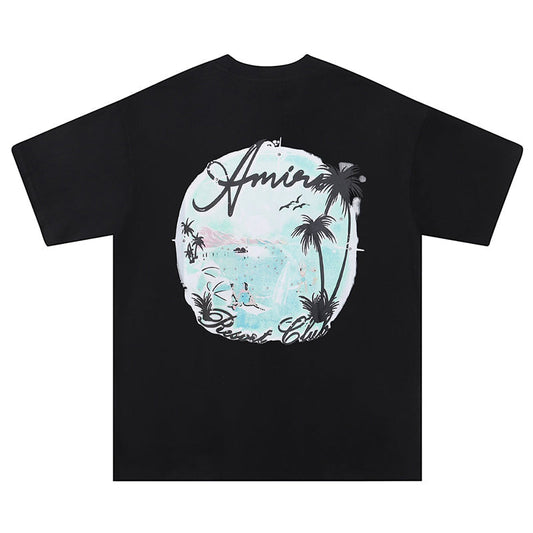AMRI Paradise Airbrush Cotton T-Shirt