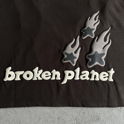 Broken P Heartess Love Tshirt-mocha