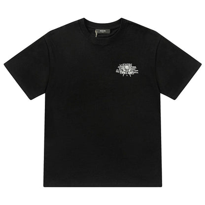 AMRI Crew Neck Unisex Street Style Plain Cotton T-Shirt