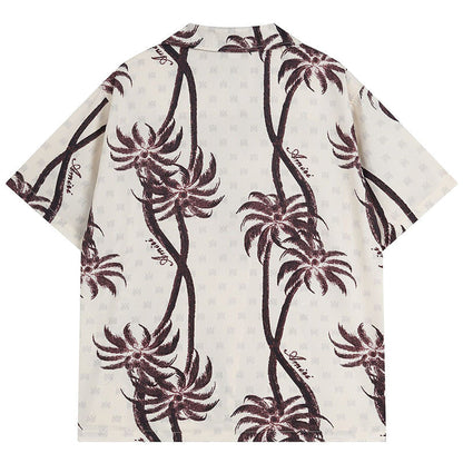 AMRI Twisted Palms silk shirt