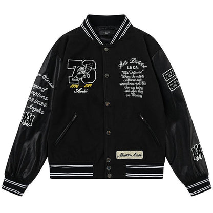 AMRI appliqué-logo Varsity Jackets