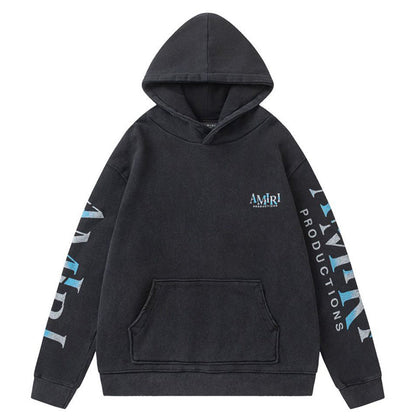 AMRI Theater Masks Print Cotton Hoodie