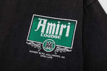 AMRI Lounge Crystal Embellished Cotton Graphic T-Shirt