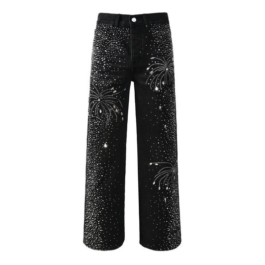 Purple Brand Crystal Diamond Jeans #9125