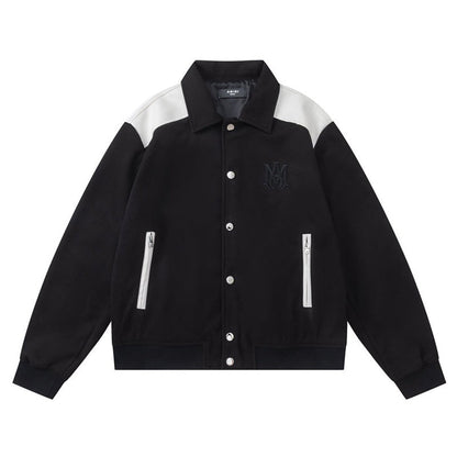 AMRl Varsity Logo-Embroidered Jacket