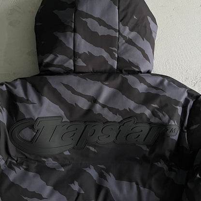 Trapstar Puffer Jacket Hyperdrive Technical Black Tiger Camo
