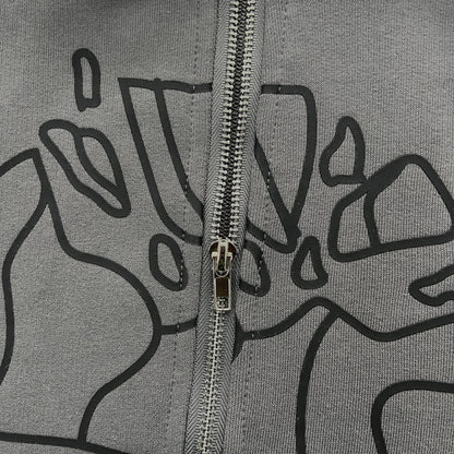 Broken P Planet Zip Up Hoodie