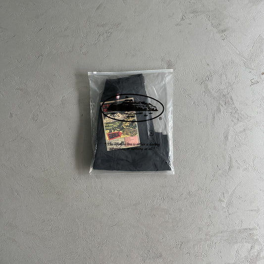 Corteiz Black Cargo Shorts