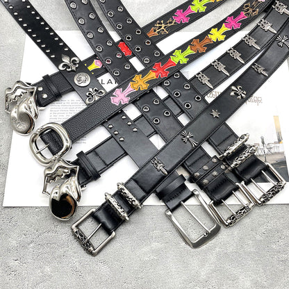 Chh Chrome Heart Belt Sacred Sword Cross Belt
