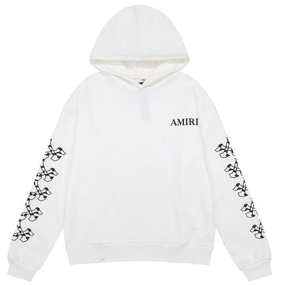 AMRI Checkered Bones Cotton Hoodies