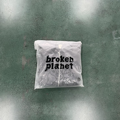 Broken P Planet Zip Up Hoodie