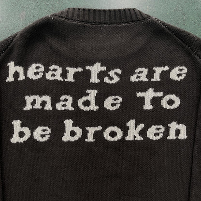 Broken P Skull Heart Sweater